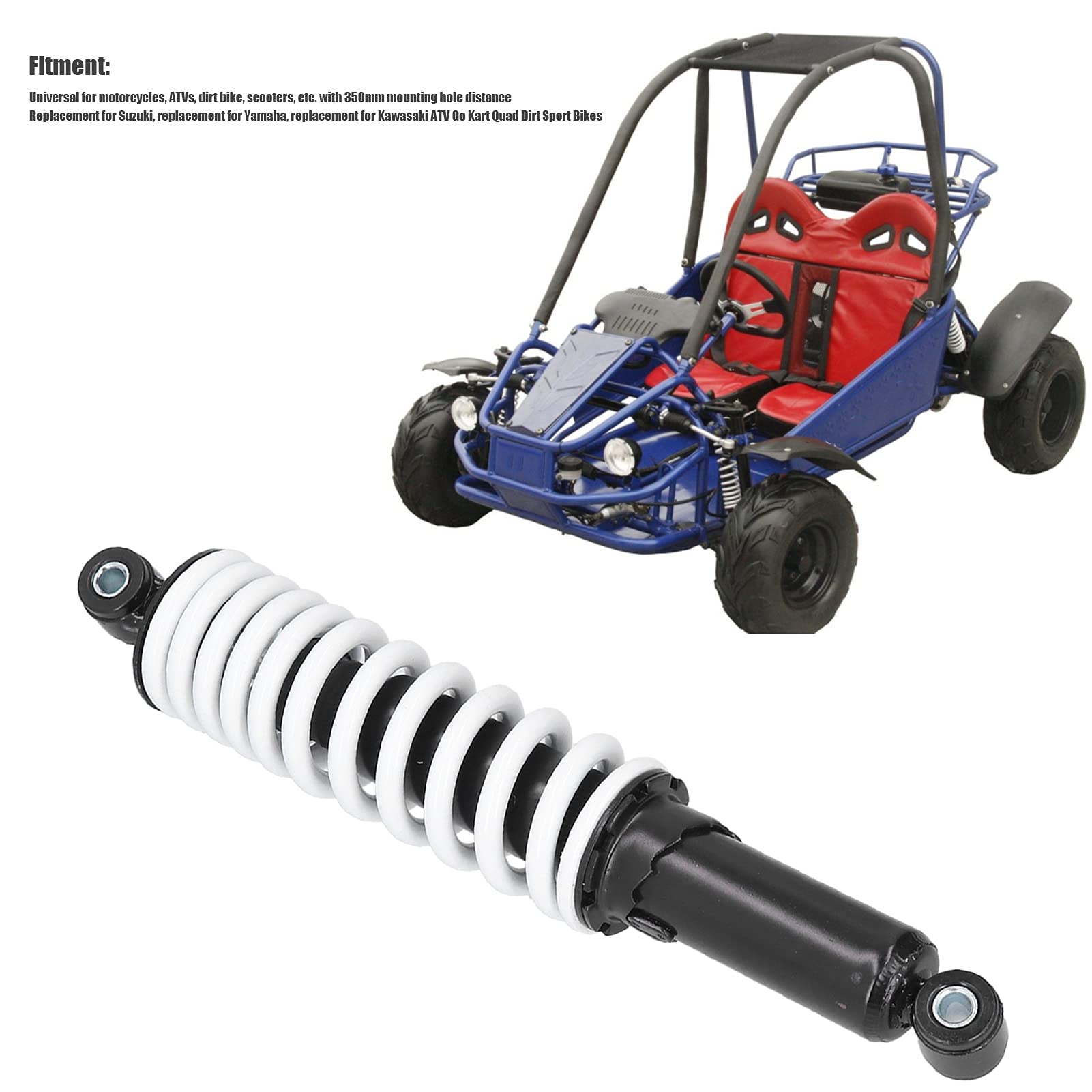 ZJchao Hinten 330 Rieju 350 Mm Motorraddämpfer Ersatz für, ATV, Go Kart, Quad, Sportfahrräder