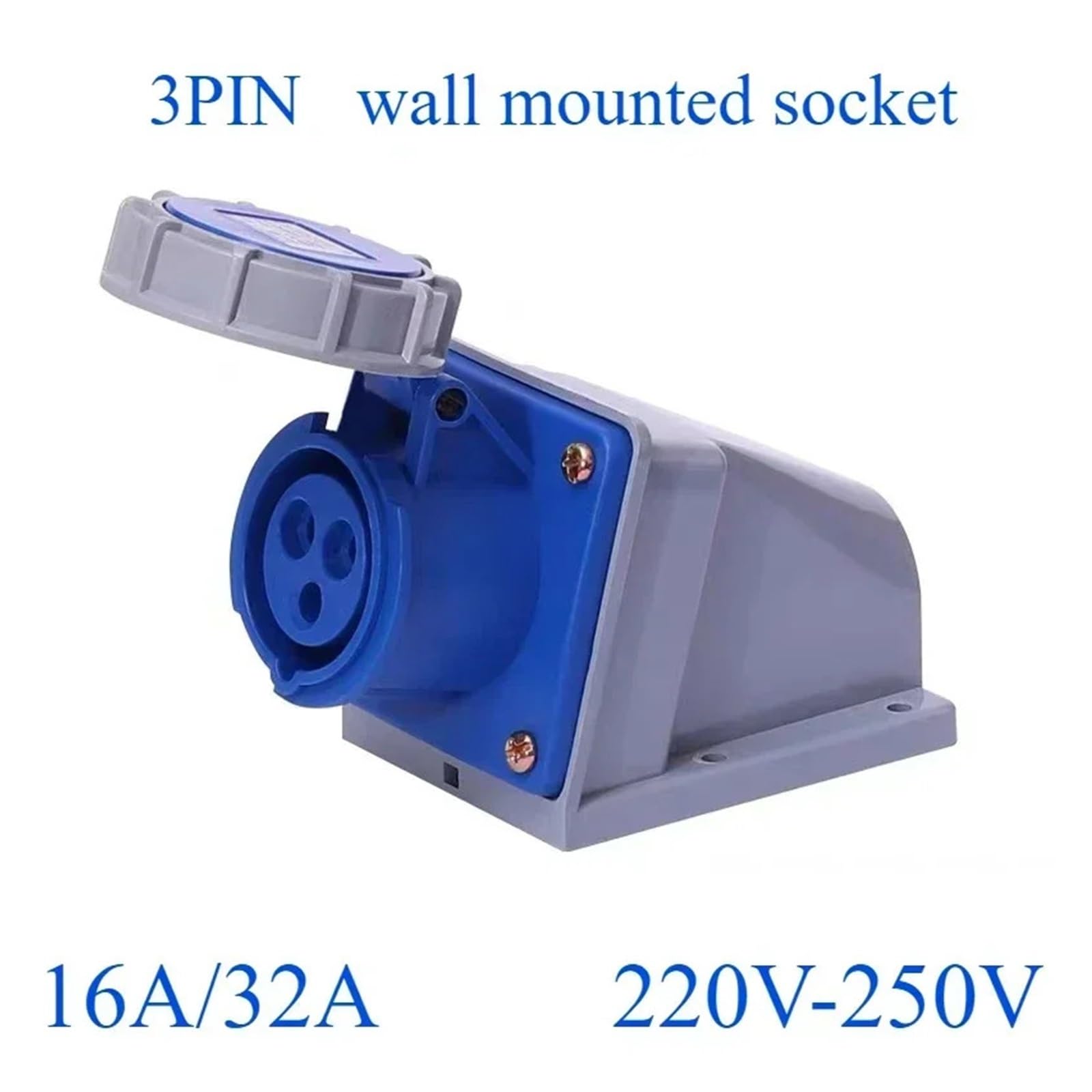 Spina industriale IP67 e presa CEE | Connettore elettrico maschio e femmina 3PIN 4PIN 5PIN 16A/32A Spina for montaggio a parete(3PIN-02,16A)