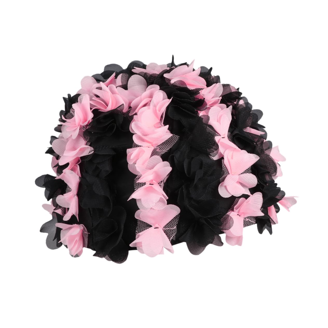 VANZACK 2piezas Gorro De Natación Forma De Diseño Elegante Material y Cómodo para Adultos Color Negro y Gorro Multifuncional