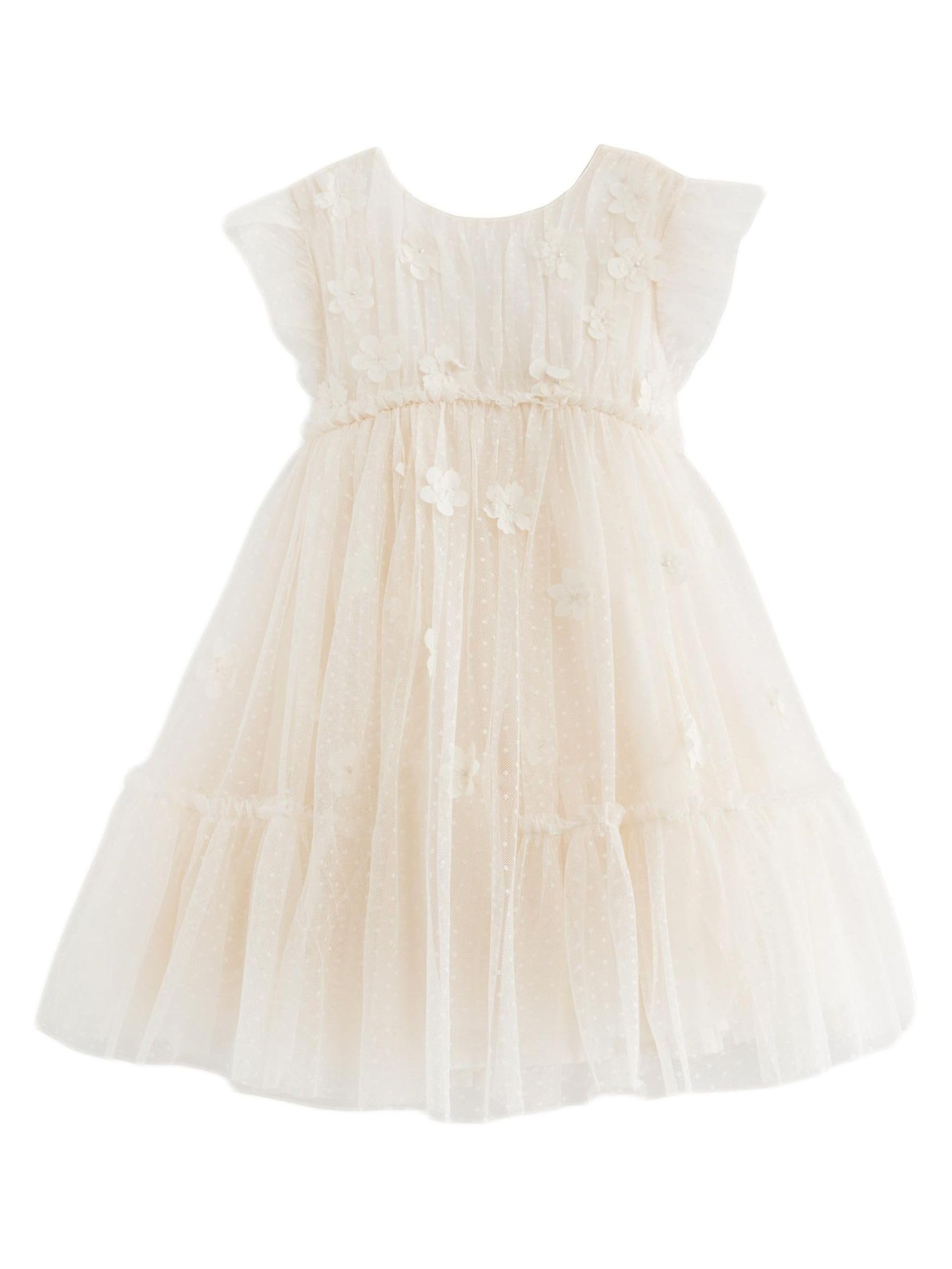 NEXT Mädchen Standard Brautjungfernkleid mit Netzstoff