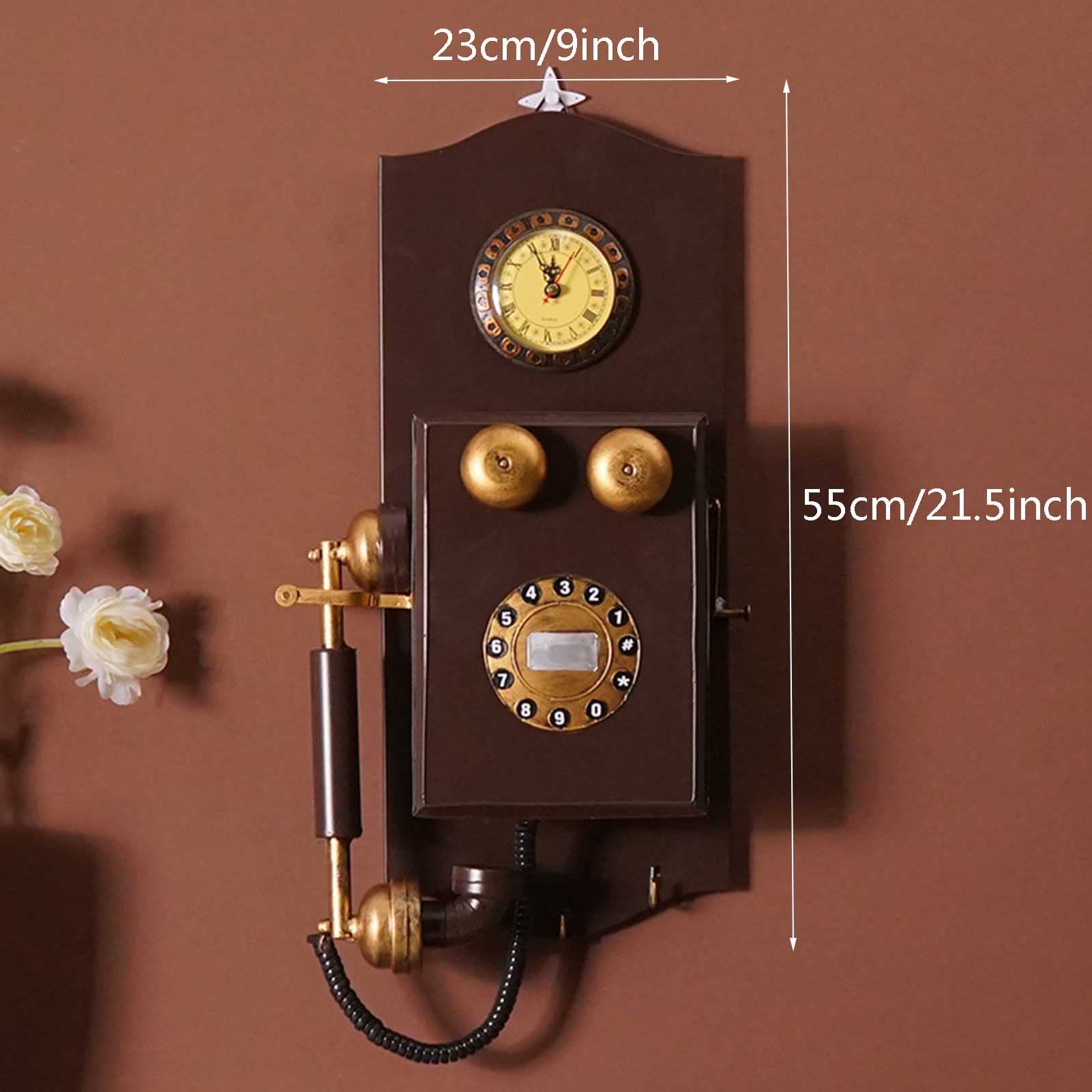 Amazon.co.jp: アンティーク電話飾り、ヴィンテージ電話置物レトロ電話 