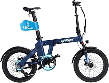 Amazon | ERWAY 電動自動車 電動アシスト自転車 折りたたみ自転車 20