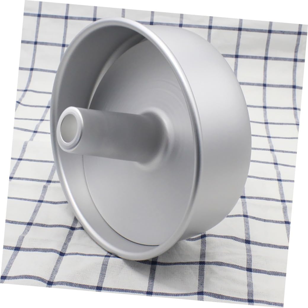 Moldes de Repostería Huecos de Aluminio para Bizcochos Redondos con Fondo Desmontable Diseño DIY para Horno Fácil Desmoldar y Limpiar
