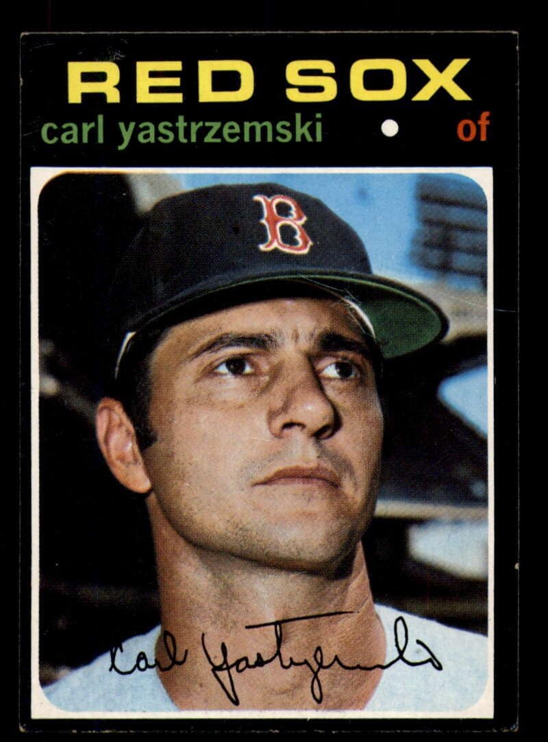 Baseball MLB 1971 Topps #530 Carl Yastrzemski EX Excellent Red Sox