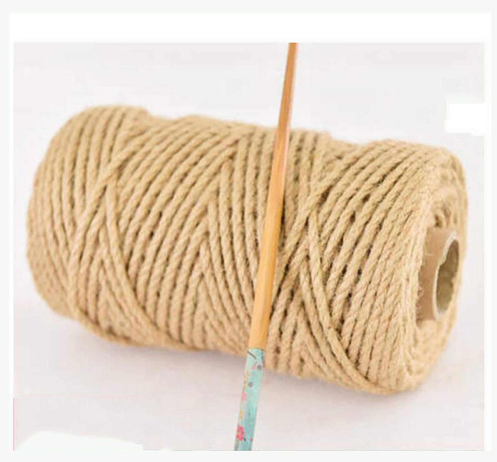 wangk 50M 100M Natural Jute Twine Diameter 4MM-16MM Best Arts Crafts Gift Twine Christmas Twine Durable Packing String