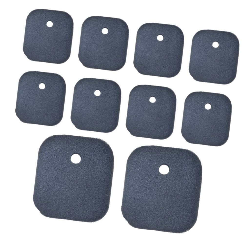 10 filtros de Espuma for prefiltros de Aire compatibles con BCZ230TS, BCZ250S, BCZ260S, BCZ260TS, EXZ260S, LRTZ230, SRTZ230 y SRTZ260F. Pieza de Repuesto.