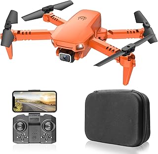 X1 RC Drone com Câmera 4K WiFi FPV Mini Quadricóptero Dobrável com Função Trajetória Voo Modo sem Cabeça Voo 3D com Bolsa de Armazenamento CAIJI