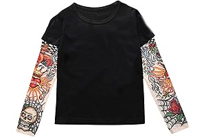 Vibrant and Playful Toddler Tattoo Sleeve Shirt