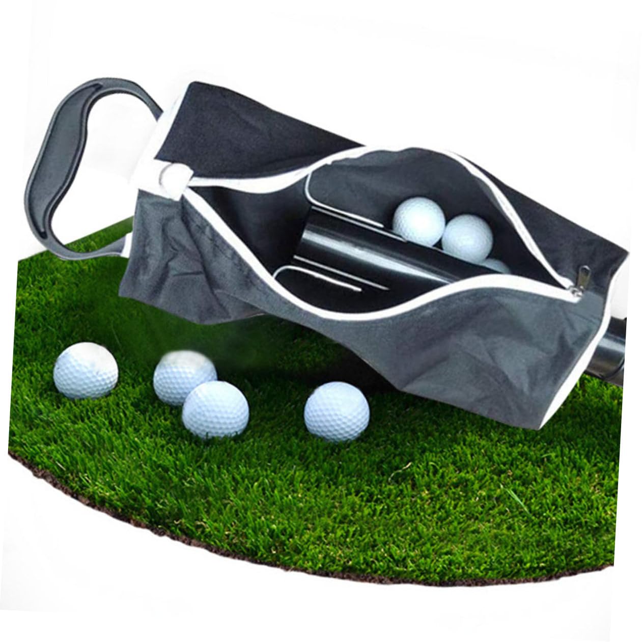 Recogedor de Balones de Golf Desmontable, Bolsa Portátil de Almacenamiento, Capacidad para 70 Bolas, Diseño Ligero y Duradero, Accesorio Práctico para Campo de Golf