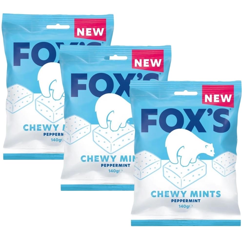 Fox's Mints Chewy Peppermint 140g (Pack of 3)