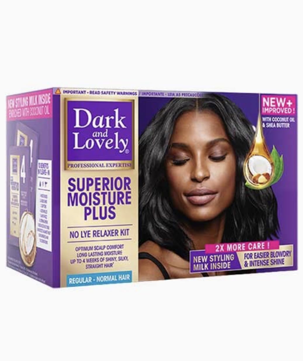DARK AND LOVELY MOISTURE PLUS NO LYE RELAXER REGULAR FOR NORMAL HAIR