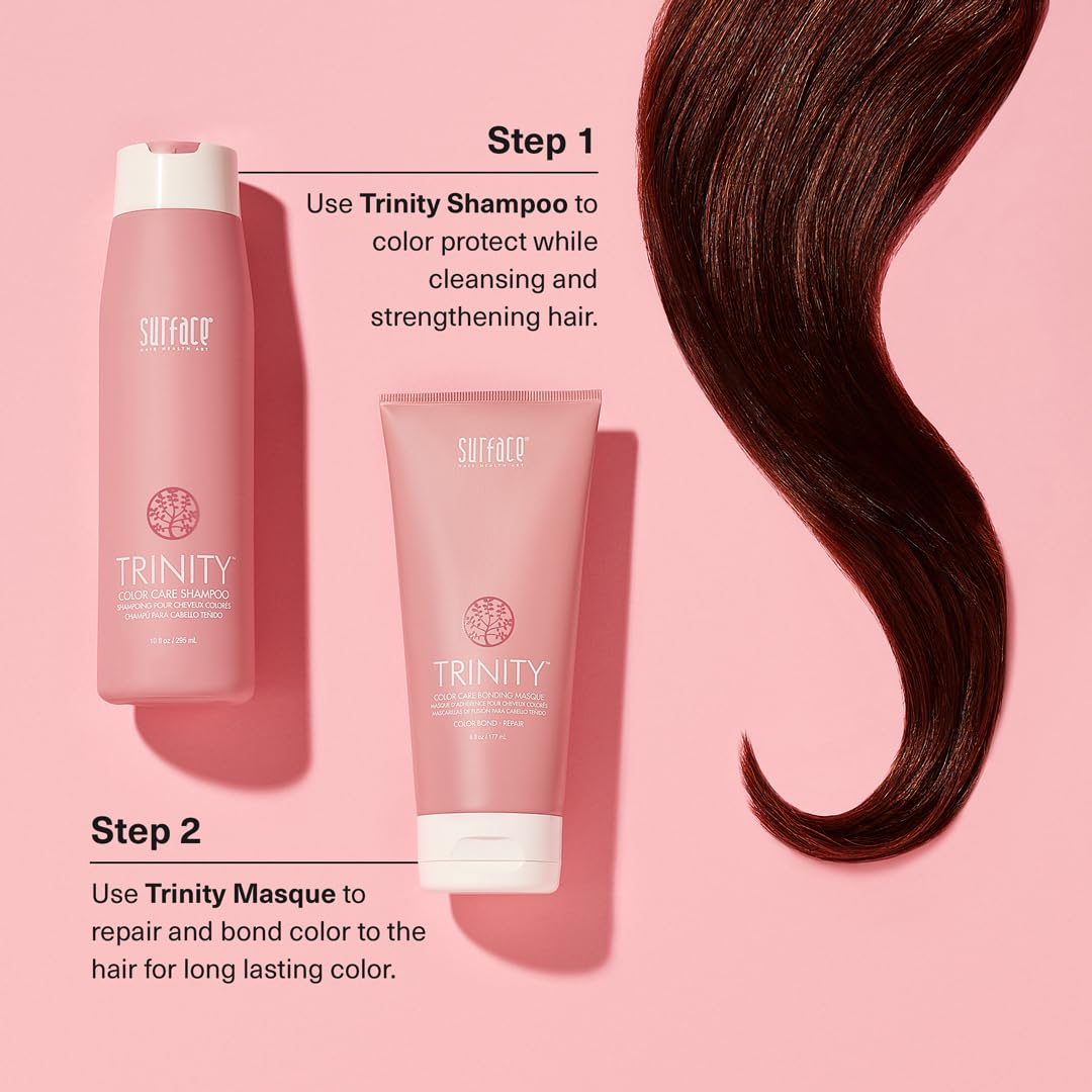 Surface Hair Best Color Care Regimen: Trinity Shampoo and Trinity Masque Plus Trinity Repair Tonic for No Fade + Maximizing Reconstruction, 3-Piece Set