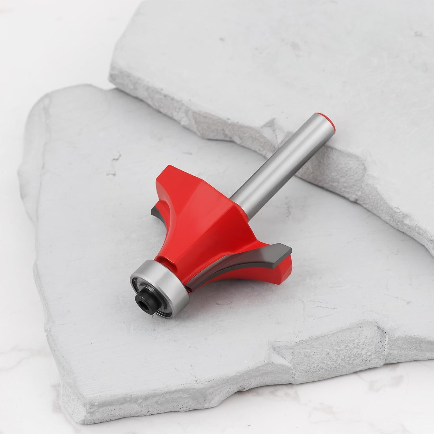 1/4" Shank Round Over Router Bit Carbide for Wood Panels Furniture Edges Cabinet Doors Red