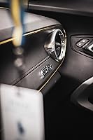 Vista 4 de zorratin Calcomanía con emblema SS inclinado, para parrilla lateral de camioneta, para Chevy., Negro