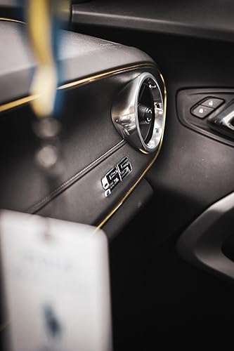 Miniatura 4 de zorratin Calcomanía con emblema SS inclinado, para parrilla lateral de camioneta, para Chevy., Negro