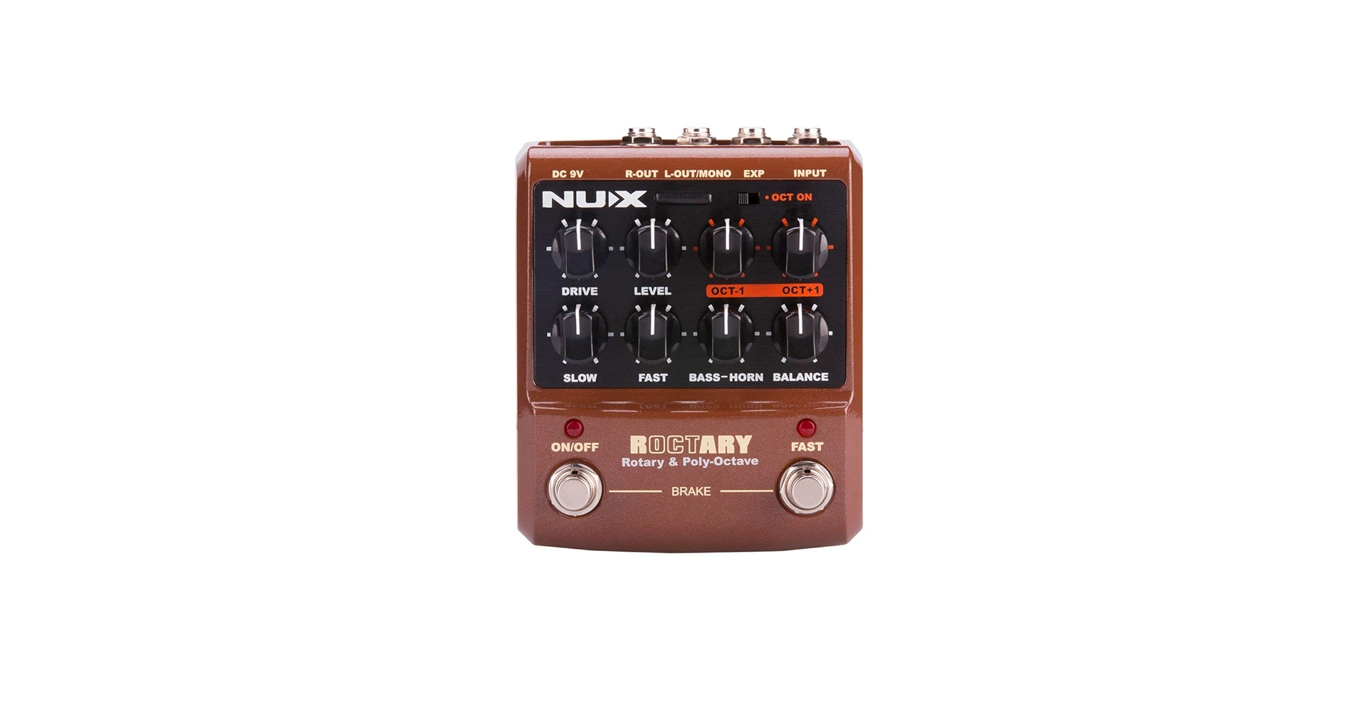 NUX ROCTARY FORCE ロータリー スピーカー シミュ オクターバー Amazon | NUX Roctary Force ギターエフェクトペダル ロータリー