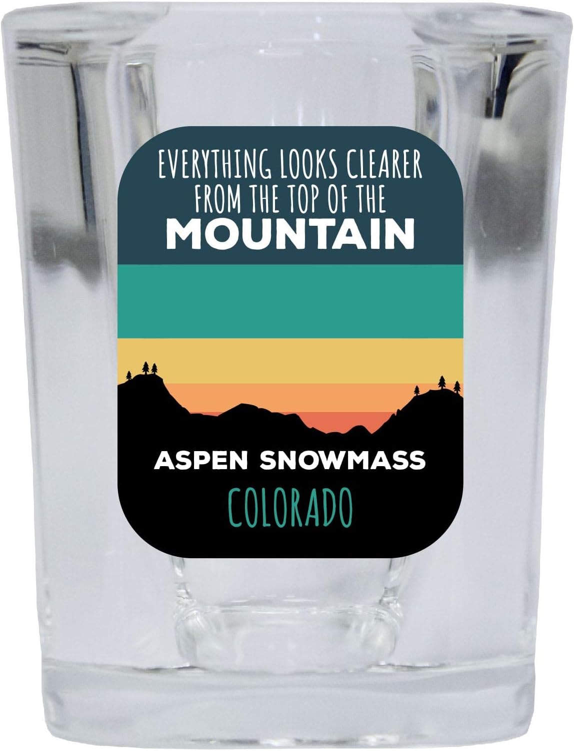 Aspen Snowmass Colorado Ski Top of the Mountain 2 Ounce