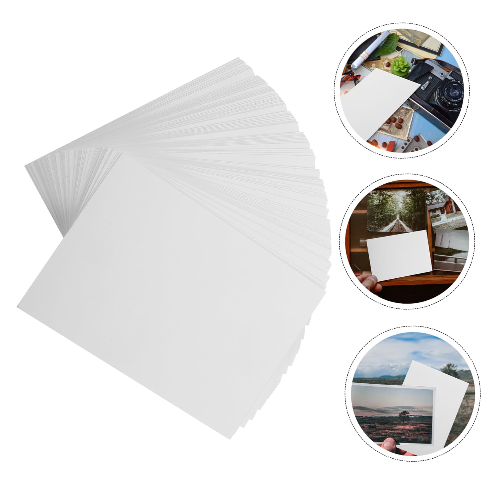 BCOATH Glossy Photo Paper Sheets 6 Inch 100 Pack Inkjet Printer Paper High Gloss Finish Fast Drying for Photography Printing Crafts - Image 2