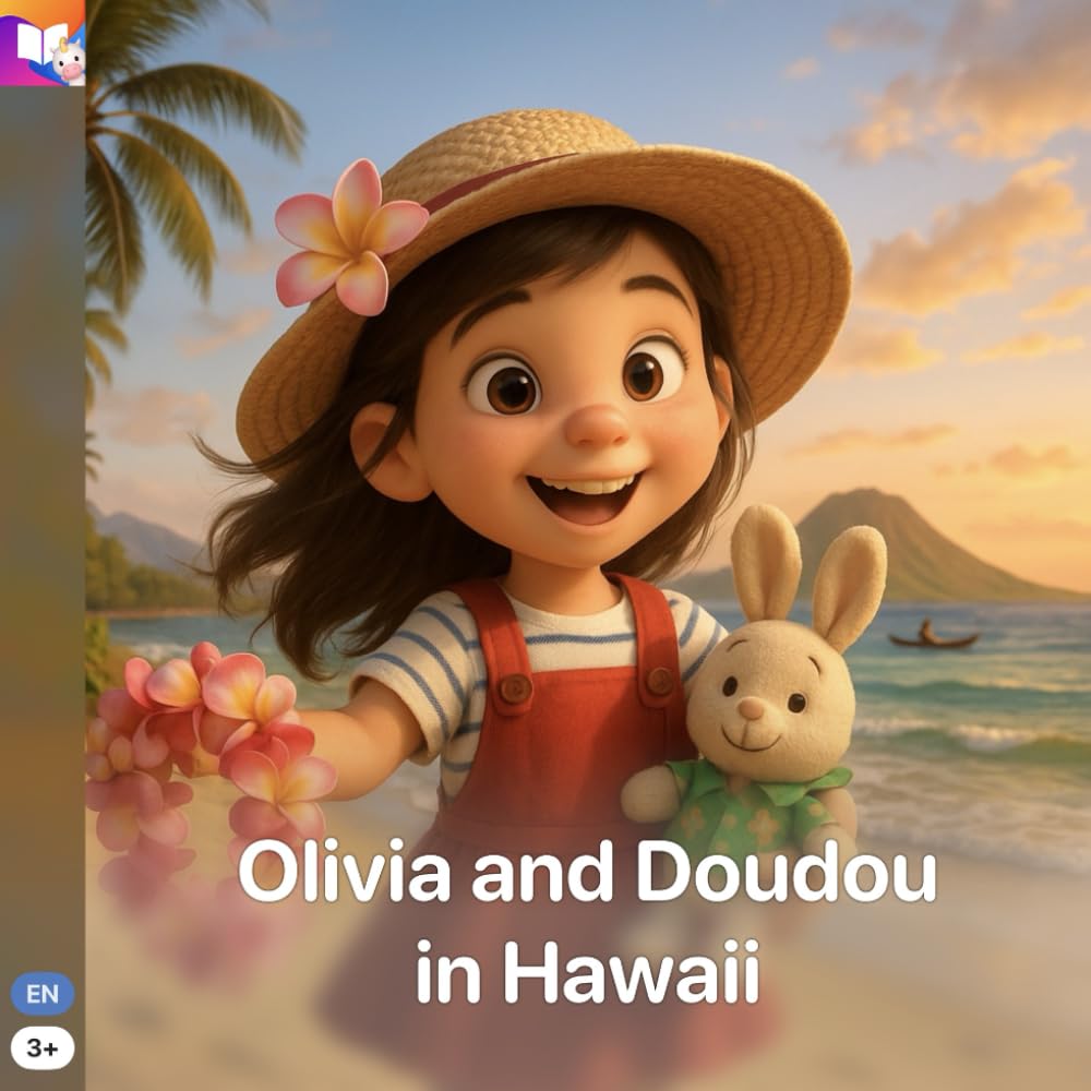 Olivia and Doudou in Hawaii: A Magical Hawaii Beach Adventure for Kids (Olivia The Globetrotter)