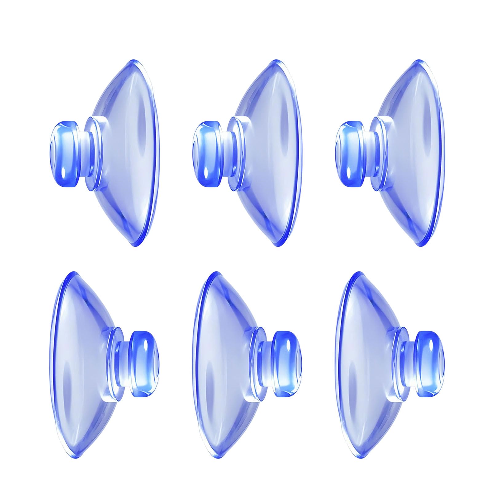 100Pcs Strong Adhesive PVC Suction Cup Clear Mushroom Shape Sponge Holder Suction for Hanging Home Items Kitchen Cup Organizers