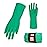 Vgo... 10-Pairs Reusable Household Gloves, Rubber Dishwashing gloves, Extra Thickness, Long Sleeves, Kitchen Cleaning, Working, Painting, Gardening, Pet Care (Size M, Green, HH4601)