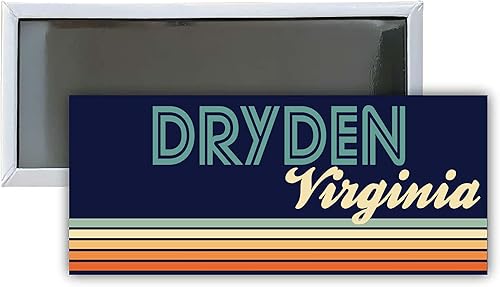 Dryden Virginia Souvenir 4.75x2-Inch Rectangle Fridge Magnet Retro Design disponible en Yaxa Venezuela