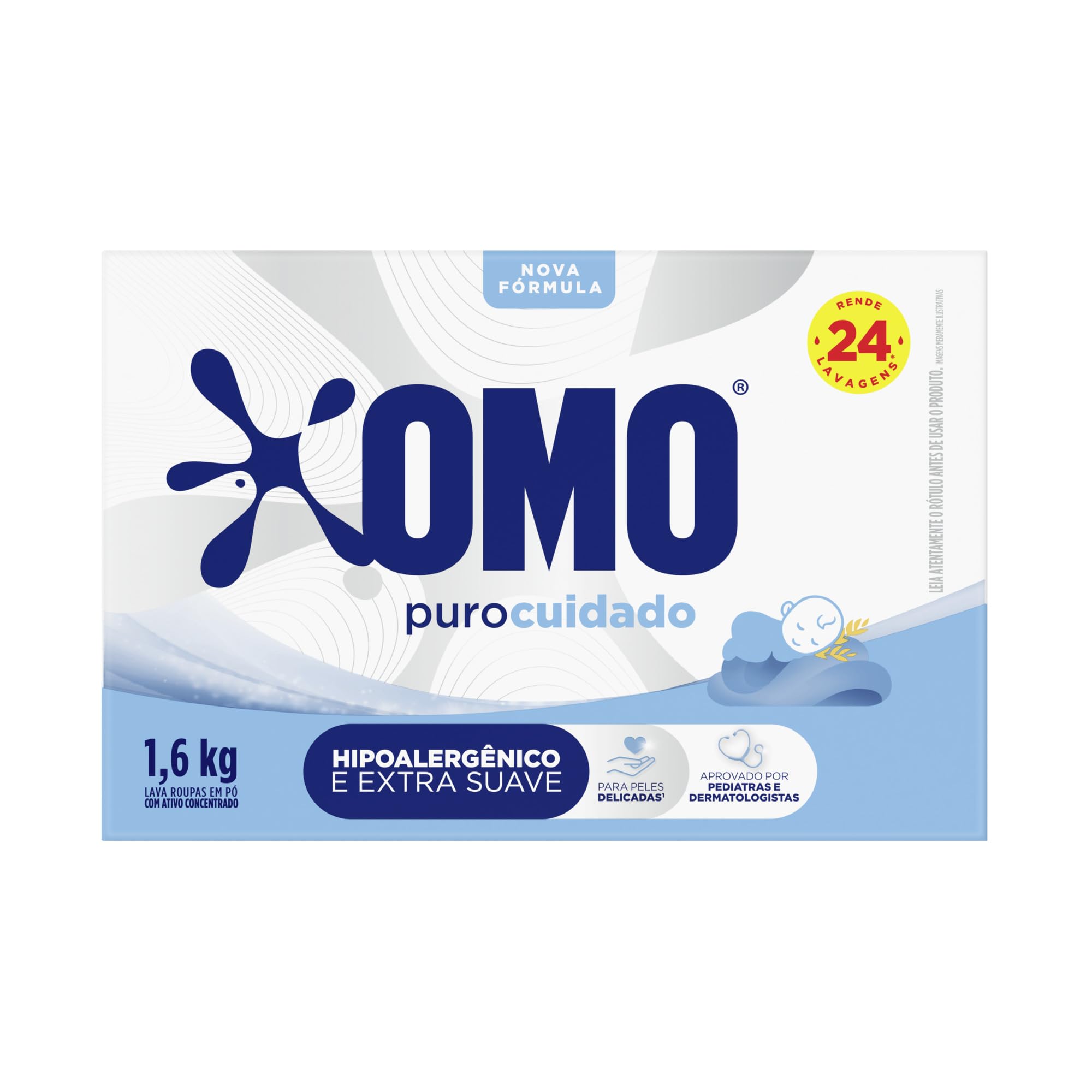 親株　P. Omo. Original. OMO Puro Cuidado - Sabão Em Pó 1.6Kg : Amazon.com.br: Saúde e Bem