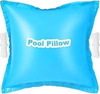 Vista 1 de Almohadas de piscina para piscinas sobre el suelo de 4 x 4 pies, almohadas gruesas de piscina para invierno, almohada de aire resistente al frío