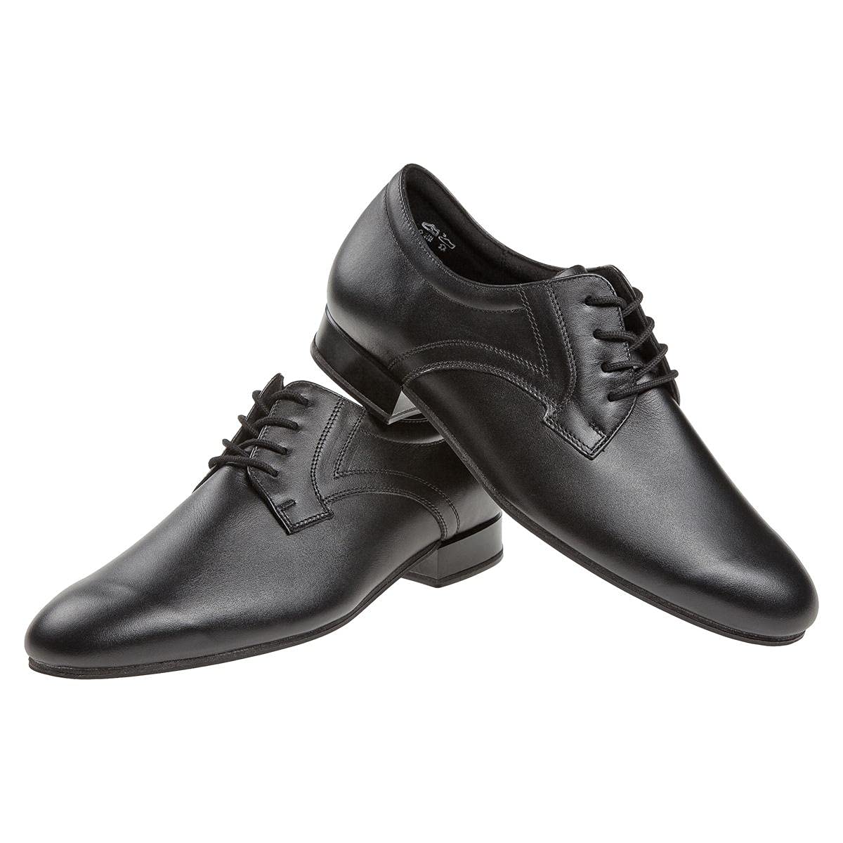 Diamant Herren Tanzschuhe 085-025-028-V - Leder Schwarz - Weit - 2 cm Standard-Absatz - VarioSpin Sohle - Made in Germany