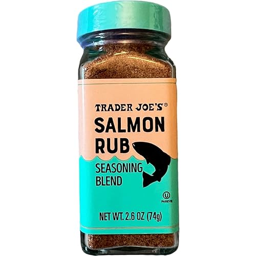 Trader Joes Salmon Rub, mezcla de condimentos, 1 paquete