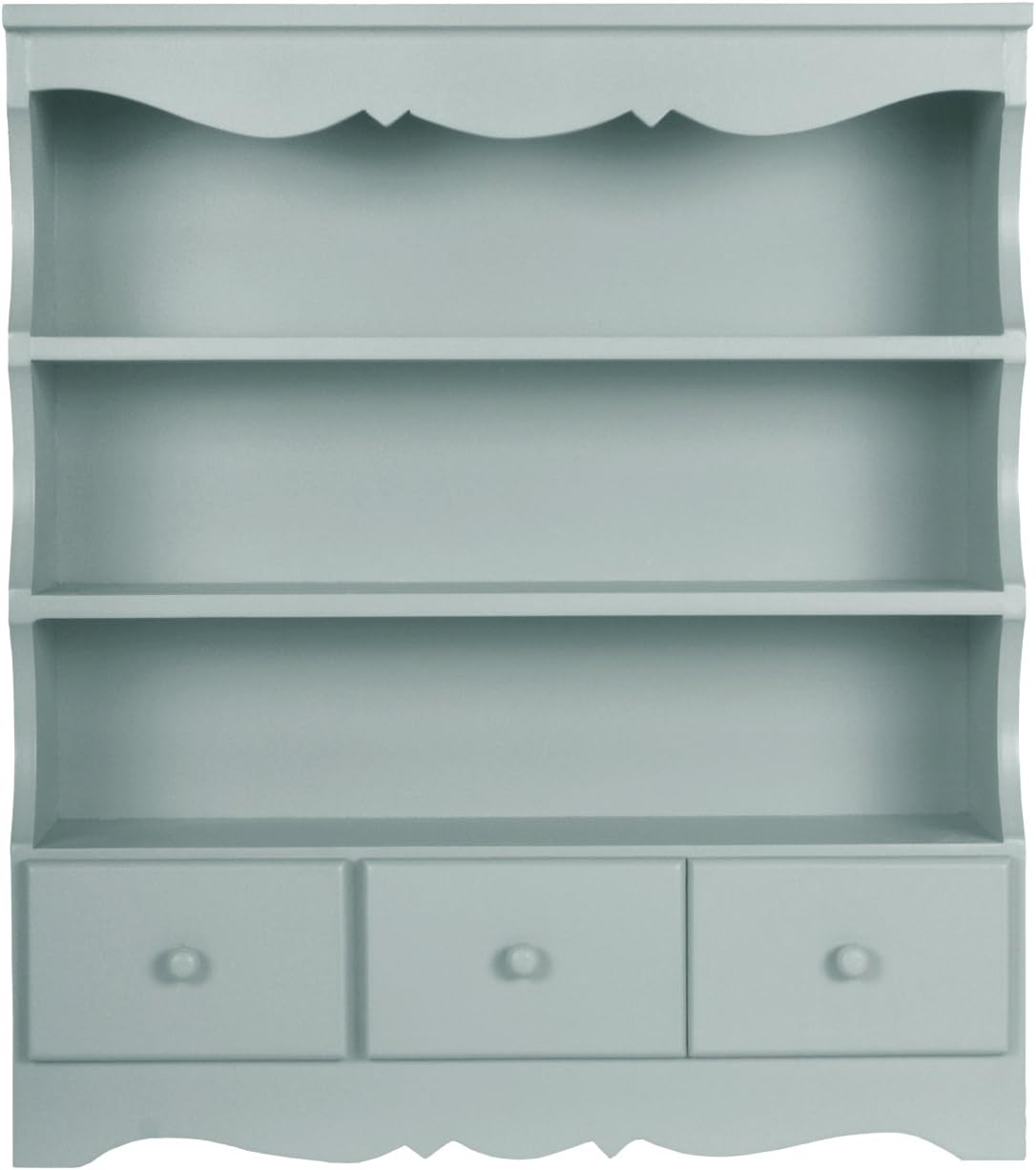 Small Pretty Wall Display Unit in Duck Egg Blue