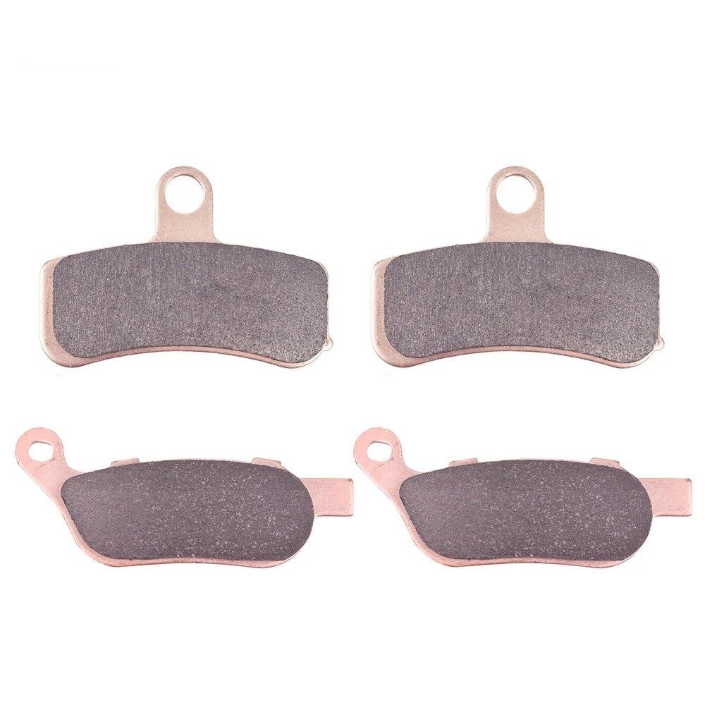 Pastillas de freno delanteras y traseras para FLS Softail Slim 12-14 FXCW Rocker para rueda fundición 08-09 FXSB Breakout 13-14 pastillas de freno de motocicleta(1set Copper Based)