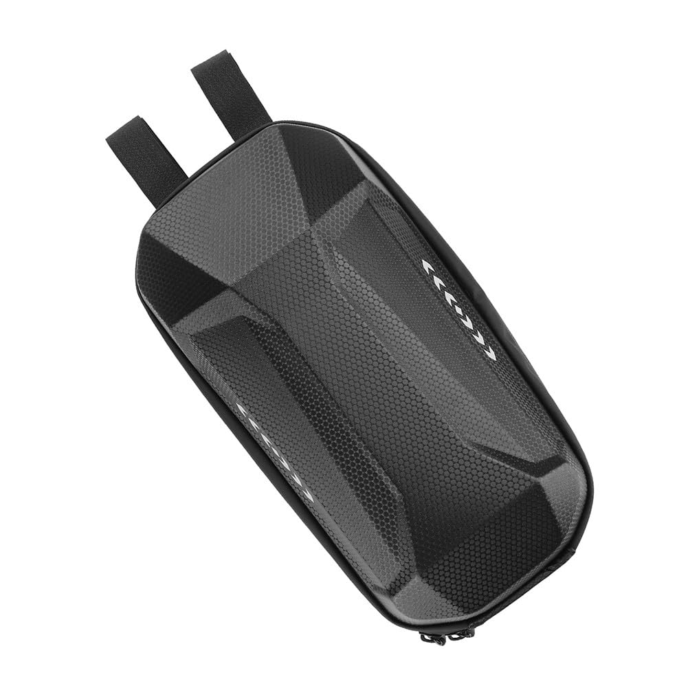 CashMuch 3L Waterproof EVA Front Bag for Electric Scooter and Bike, Handlebar Storage Bag, Black