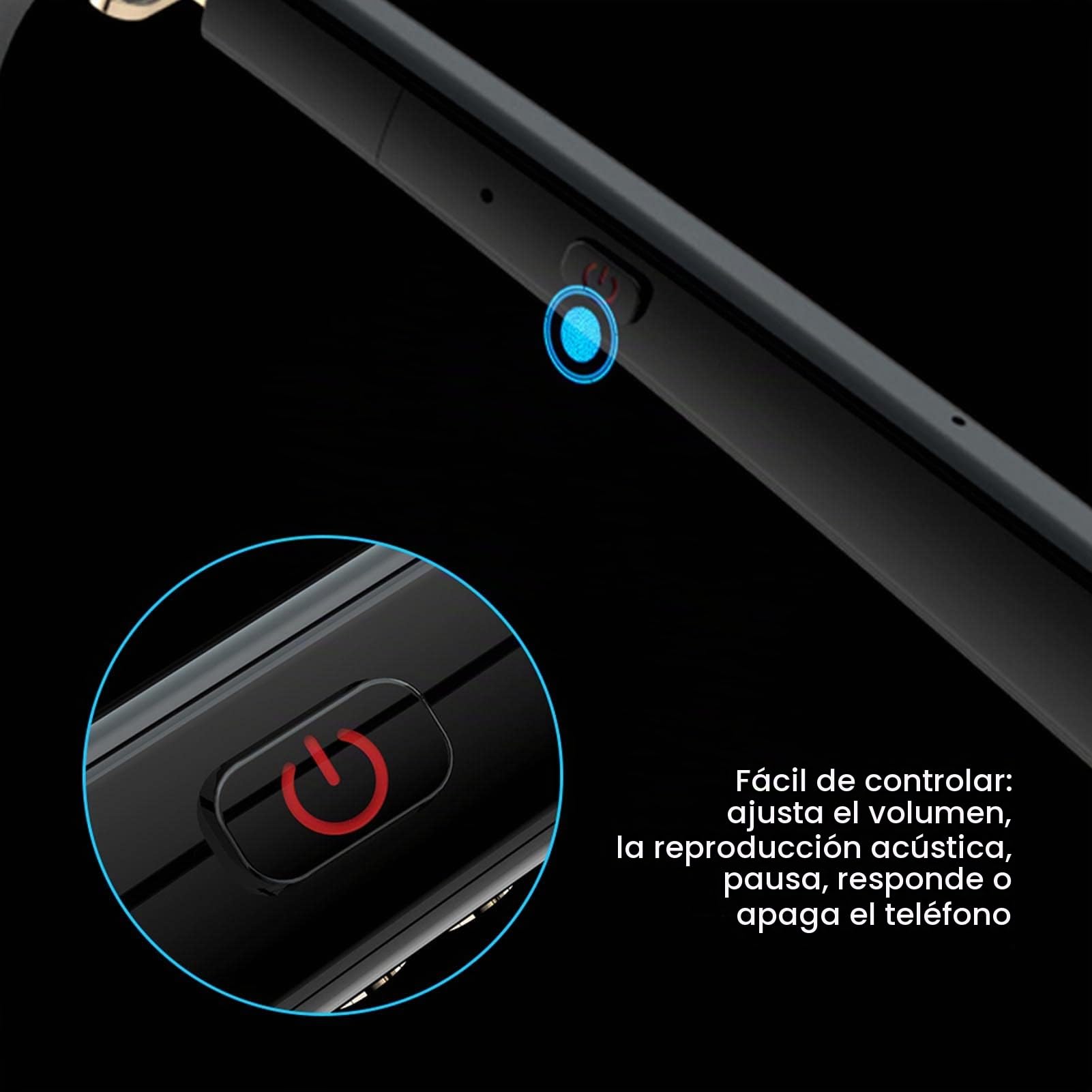 Gafas Inteligentes IP67 Impermeables Bluetooth Bloqueo de Luz Azul Control Táctil Gafas Inalámbricas de Oído Abierto con Altavoz para Deporte Correr Conducir Viajar Negro