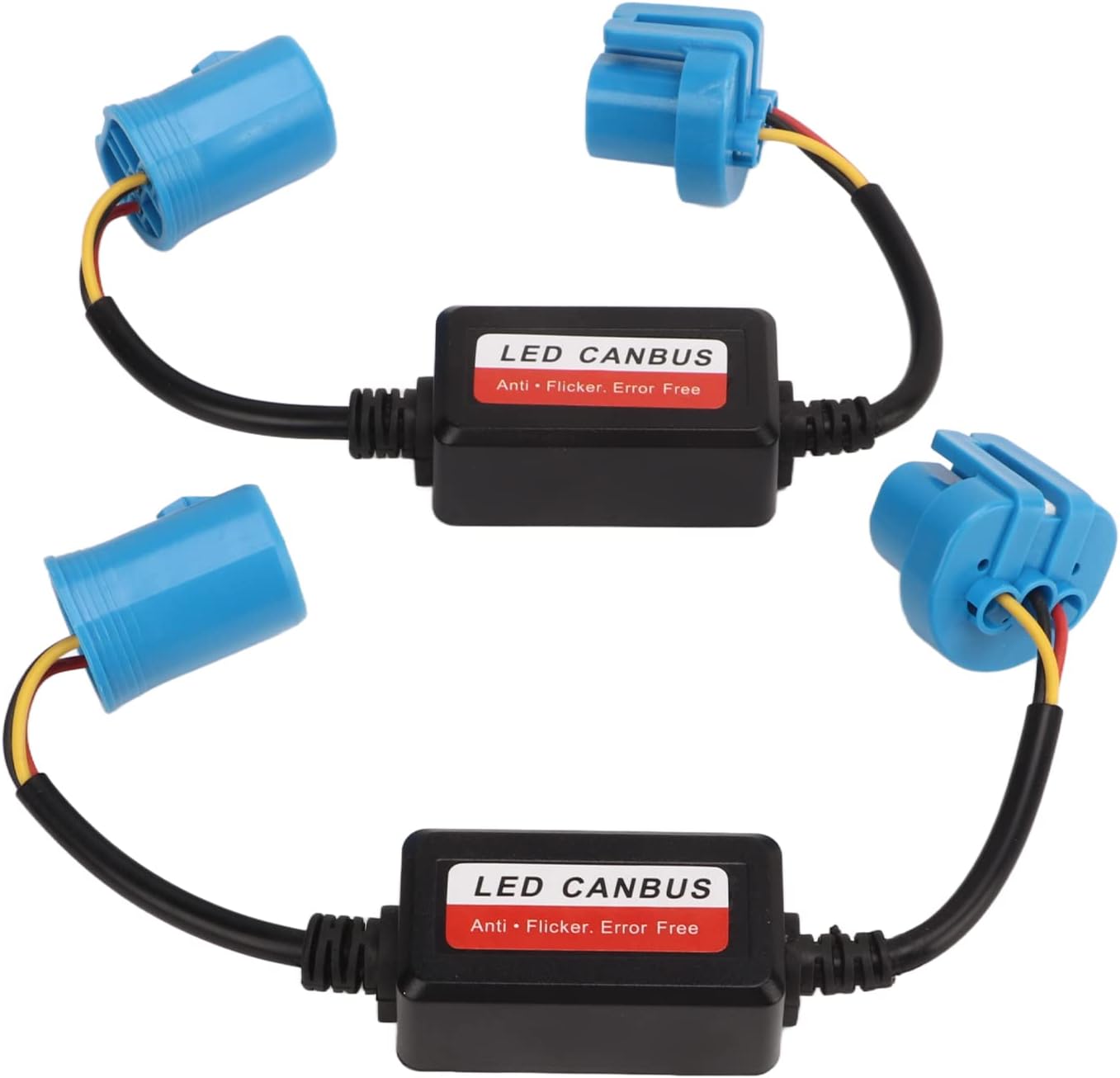 Headlight Load Resistors Decoder, 2PCS Headlight Decoder 9007 HB5 Plug