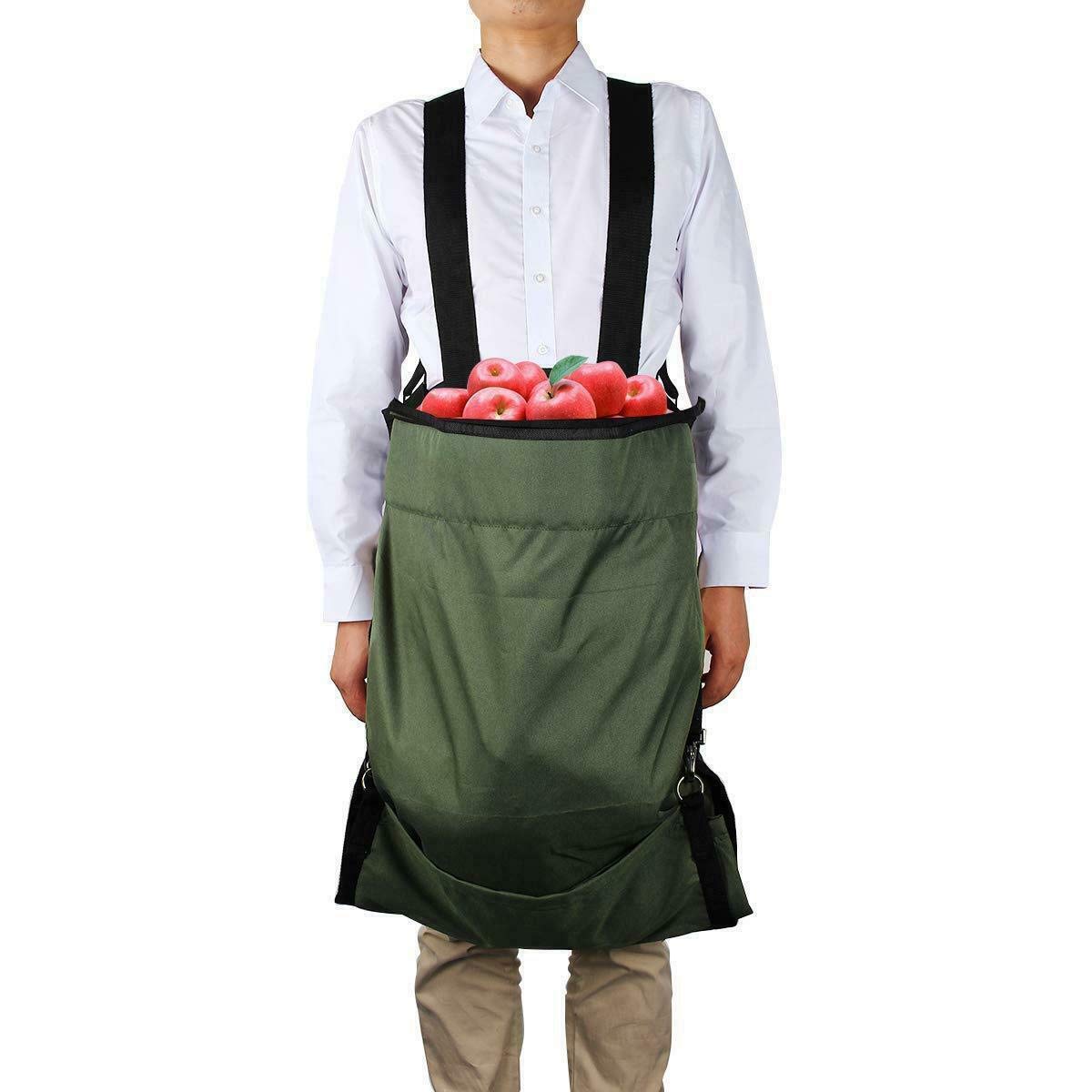 Be-Tool As The Picture Picking Apron, 1Pc Garden Picking Apron Adjustable Shoulde Oxford Waterproof Durable Garden Picking Apron For Fruit Citrus Apple Vegetables