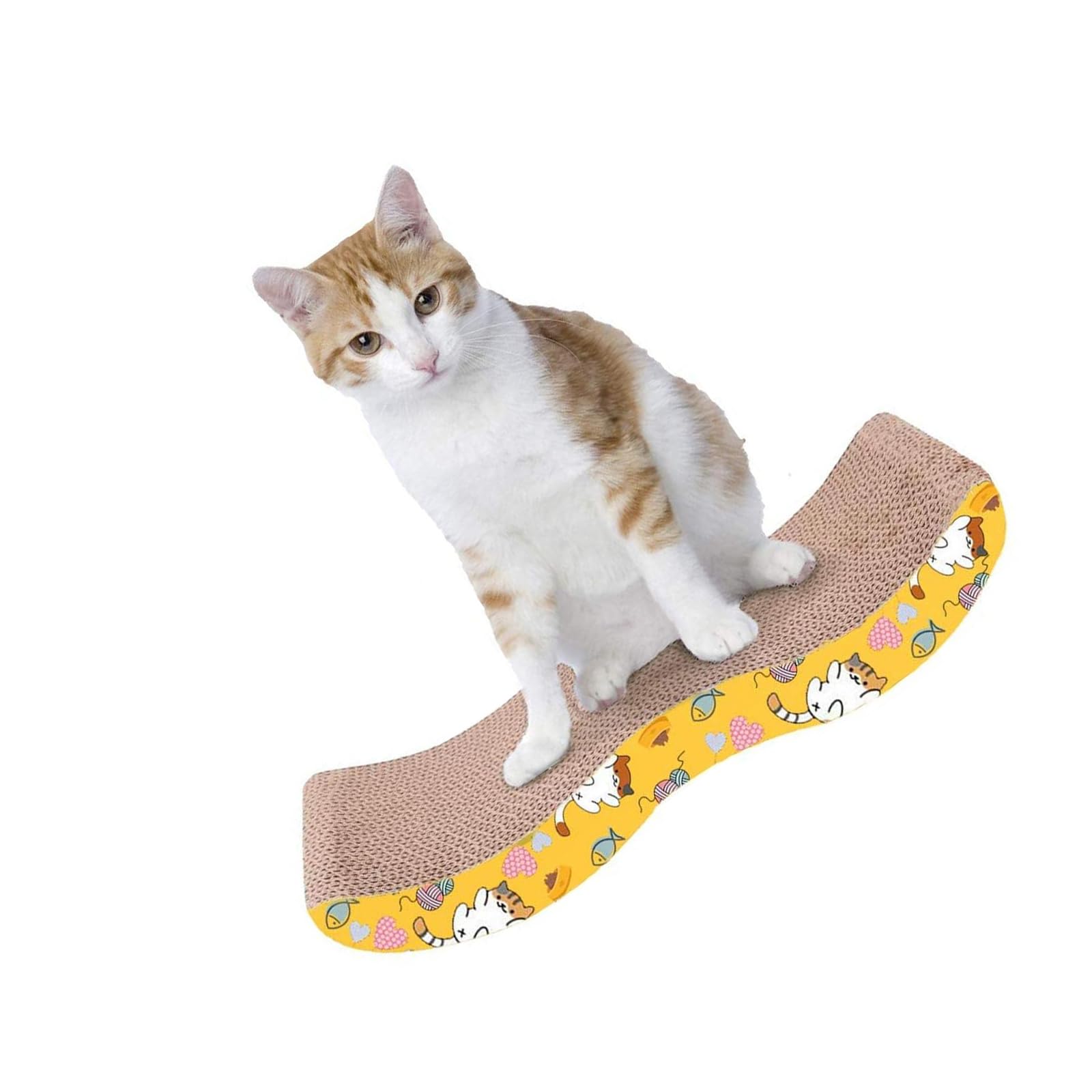 Amazon | GIZMAC 猫 爪とぎ ダンボール 爪磨き ネコ用品 M型 カーブ