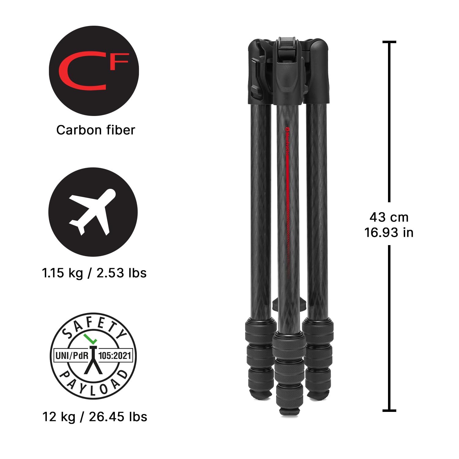 Amazon | Manfrotto Befree GT PRO 4セクションカーボンファイバー