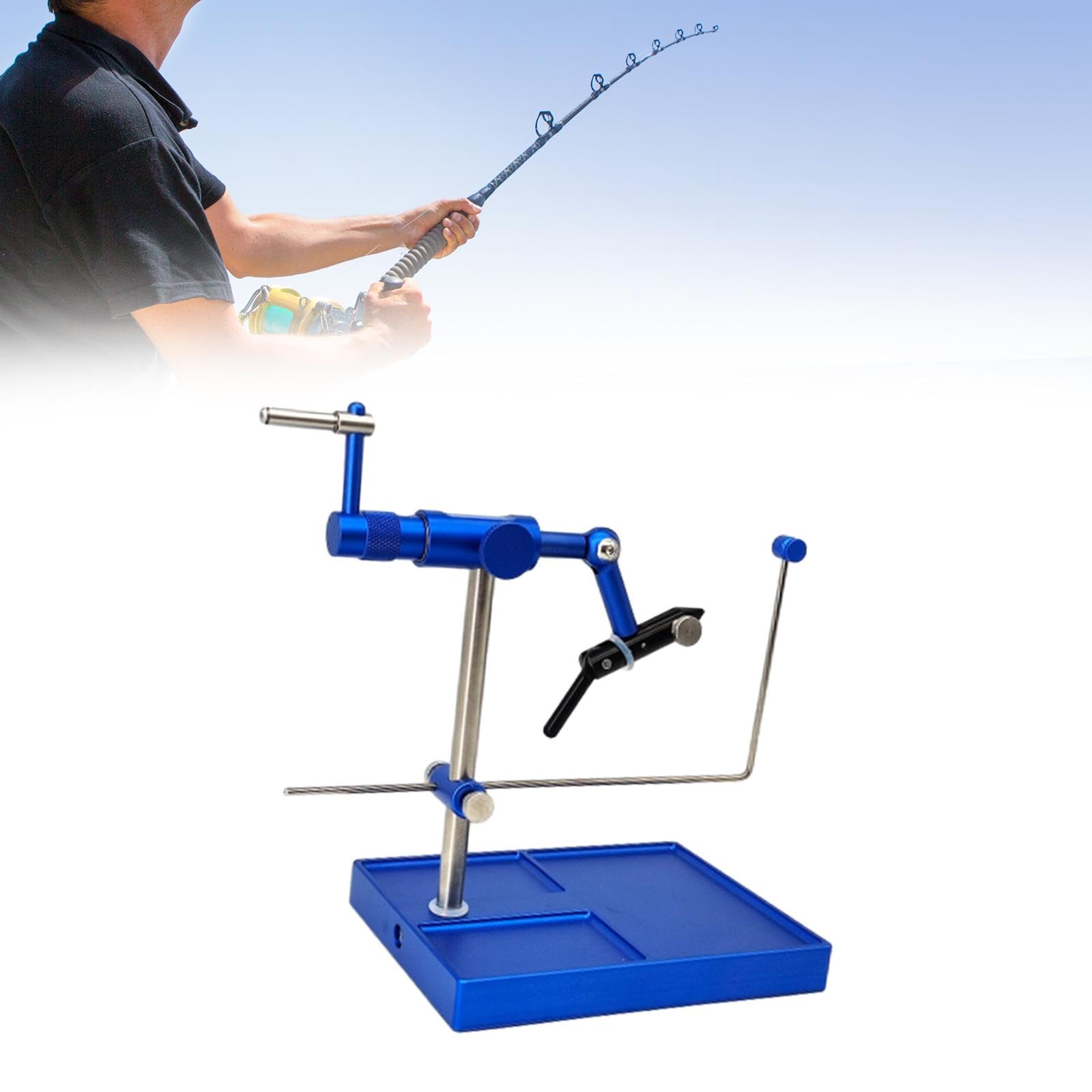 Étau Rotatif Pour Montage De Mouches - Voyage - Alliage Acier Et Laiton - Kit De Pêche