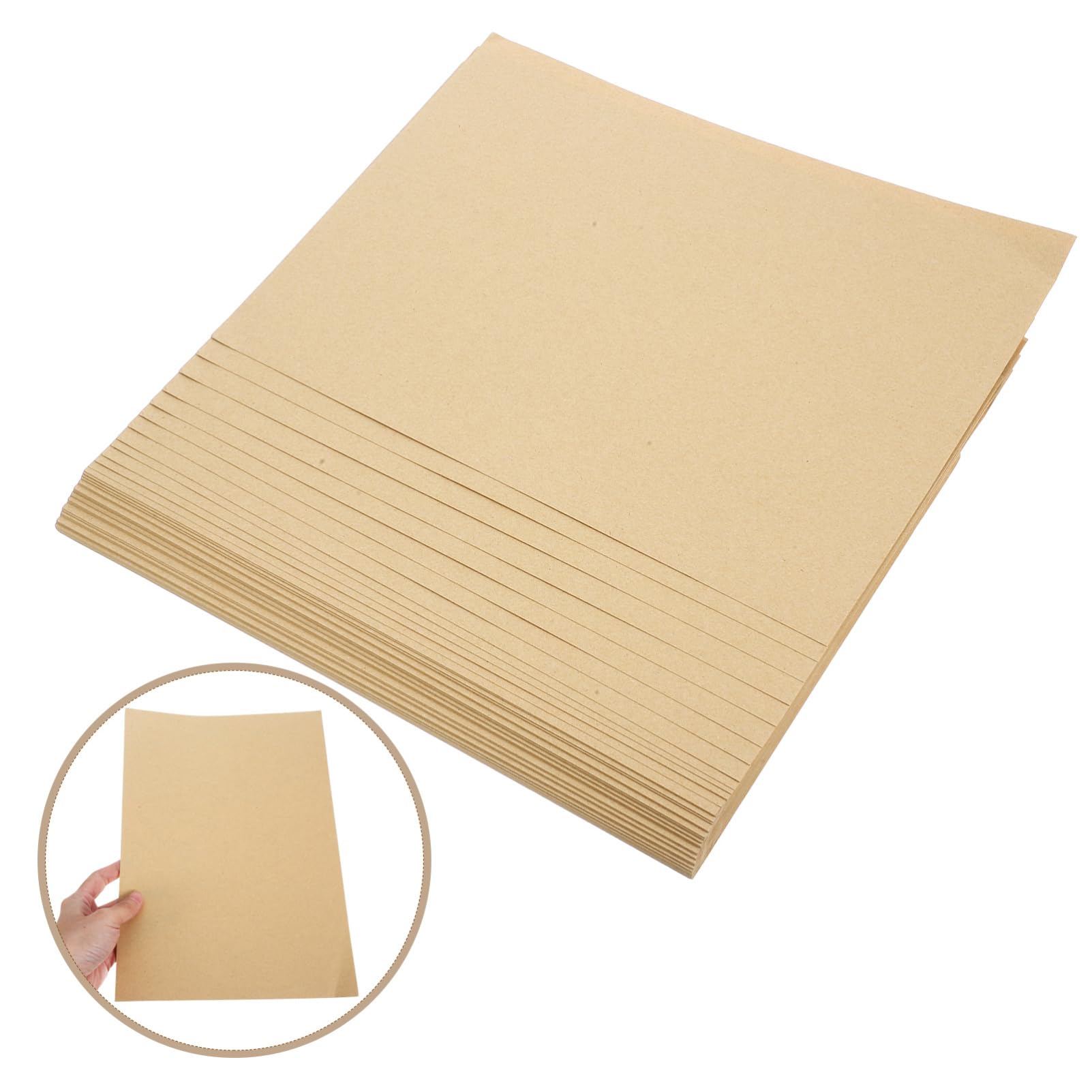 jojofuny Kraftpapier aus Holzschliff Dickes Braunes Pappe für Bastelprojekte Scrapbooking und Notizbücher Vielseitiges Kartonpapier für Diy-kunstwerke