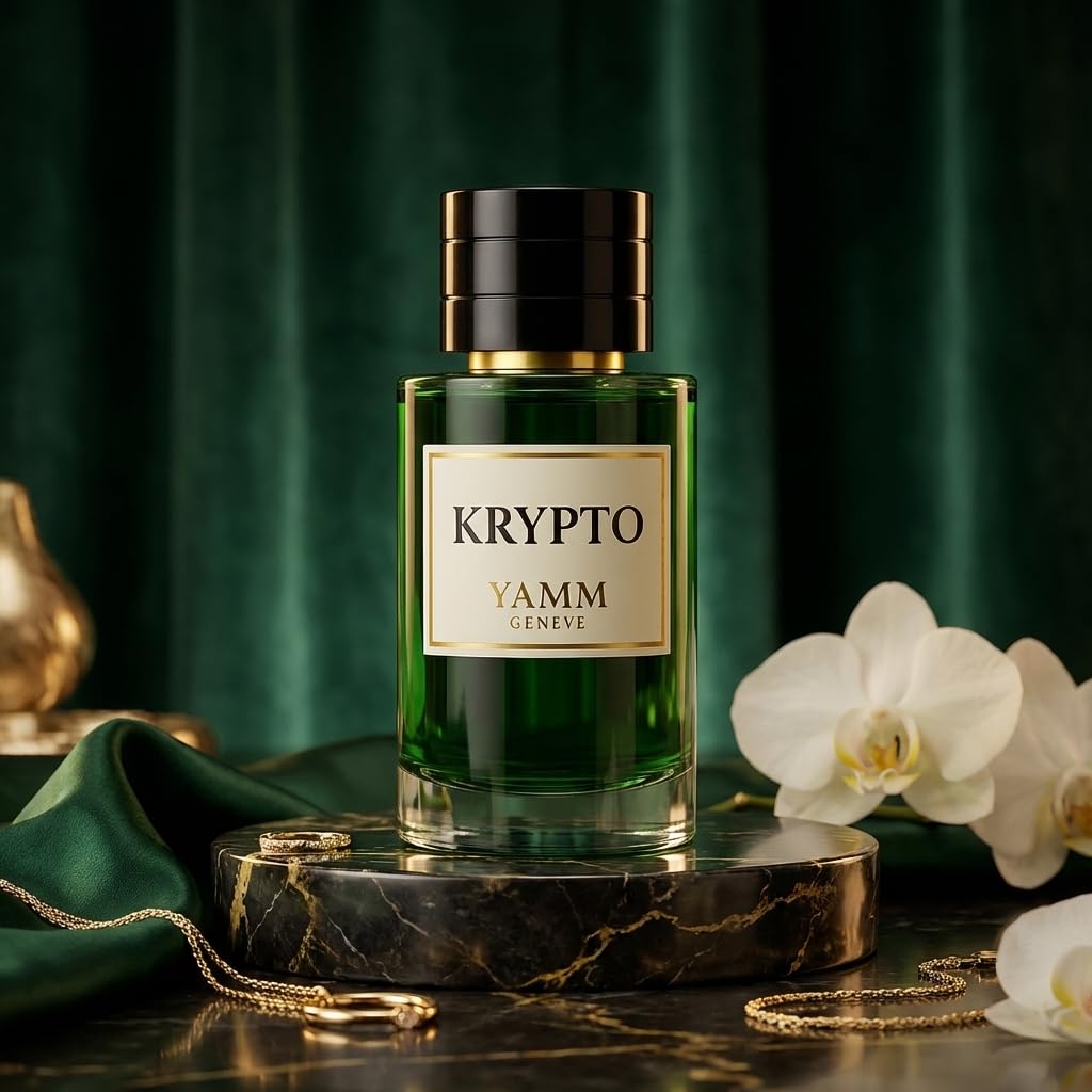 Krypto | Extrait de Parfum 50 ml | Parfum Mixte Homme & Femme | Notes Amande & Jasmin | Luxe & Longue Tenue
