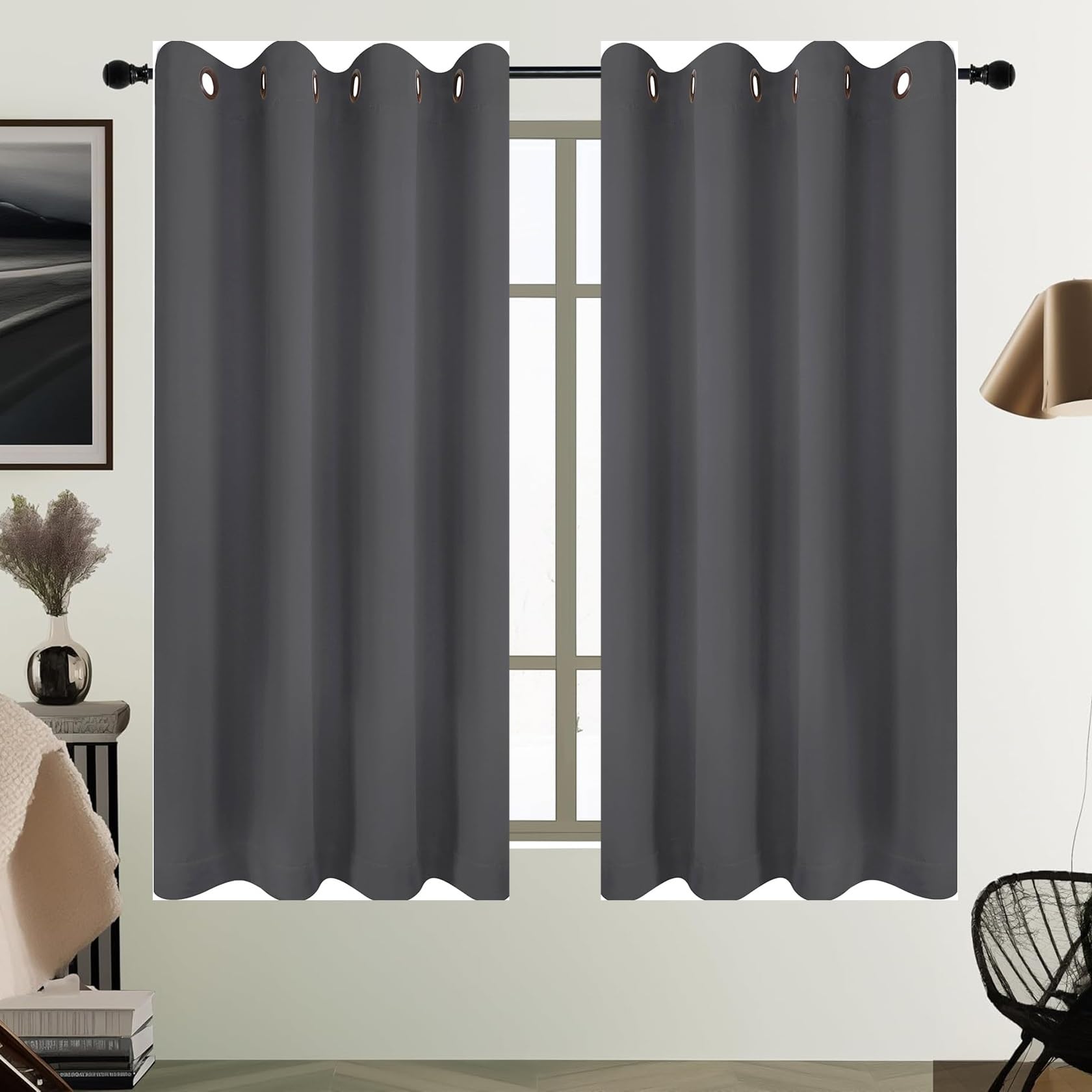 Rideaux occultants pour chambre et salon créant une ambiance douce et fraîche