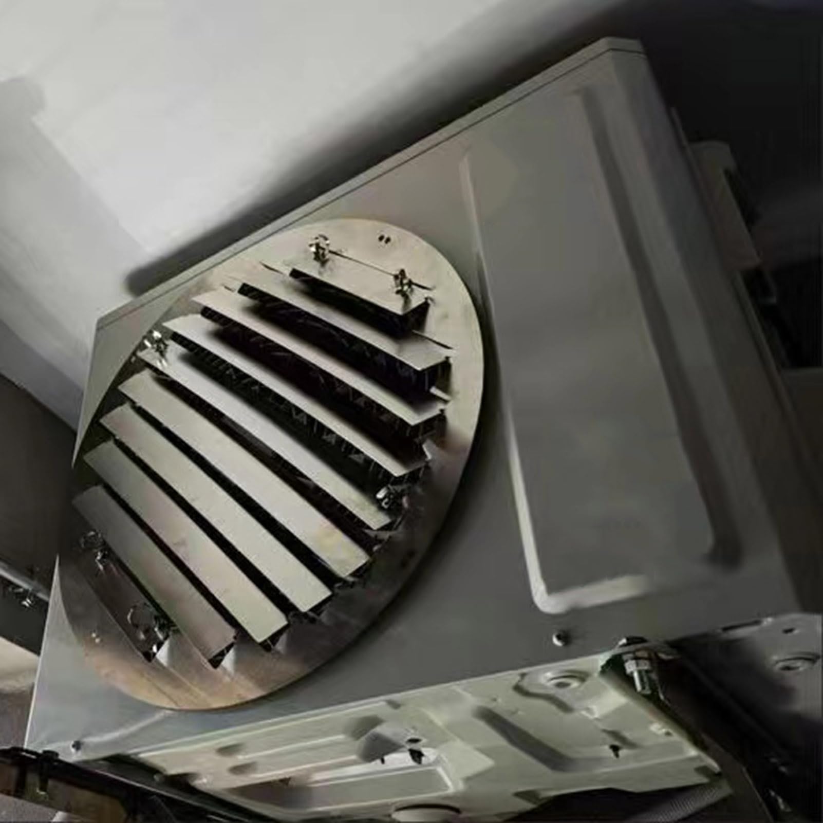 Griglie rotonde in acciaio inox per condotti CA – Copertura del condensatore durevole e accessorio di ventilazione per sistemi di climatizzazione domestici e commerciali