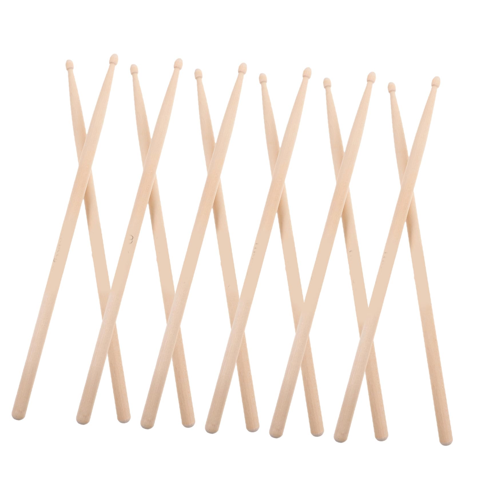 6 Paar Drumsticks 5a aus Ahornholz mit Glatter Oberfläche und Schneller Reaktion für Lagerung und Outdoor Einsatz
