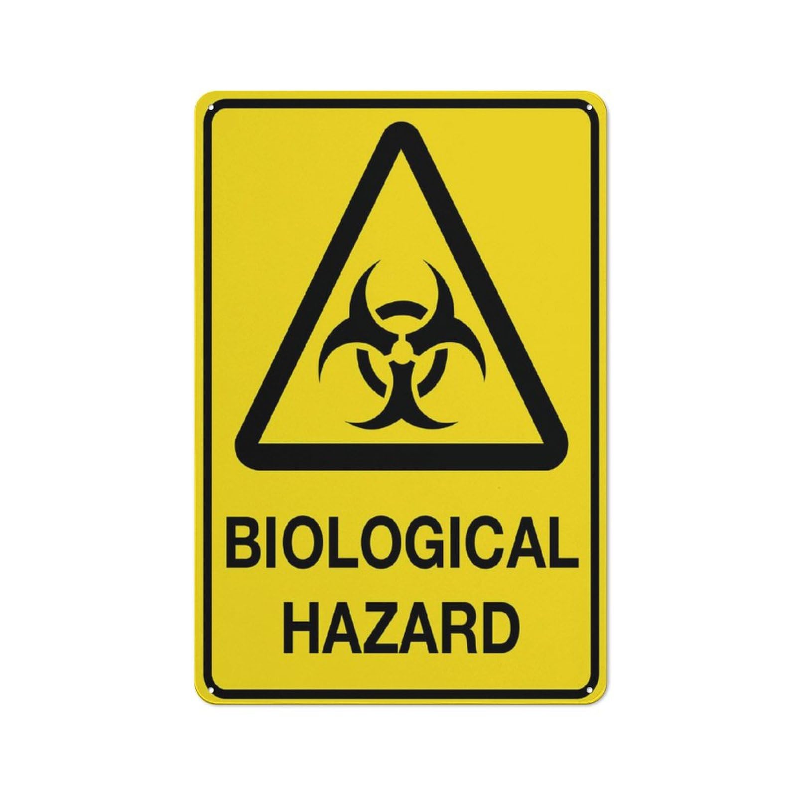 Biological Hazard Sign Outdoor Metal Sign - 12 X 8 Metal Signs For Business, Workplace, Office, Home, Delivery Signs, Road Signs, Garden Signs