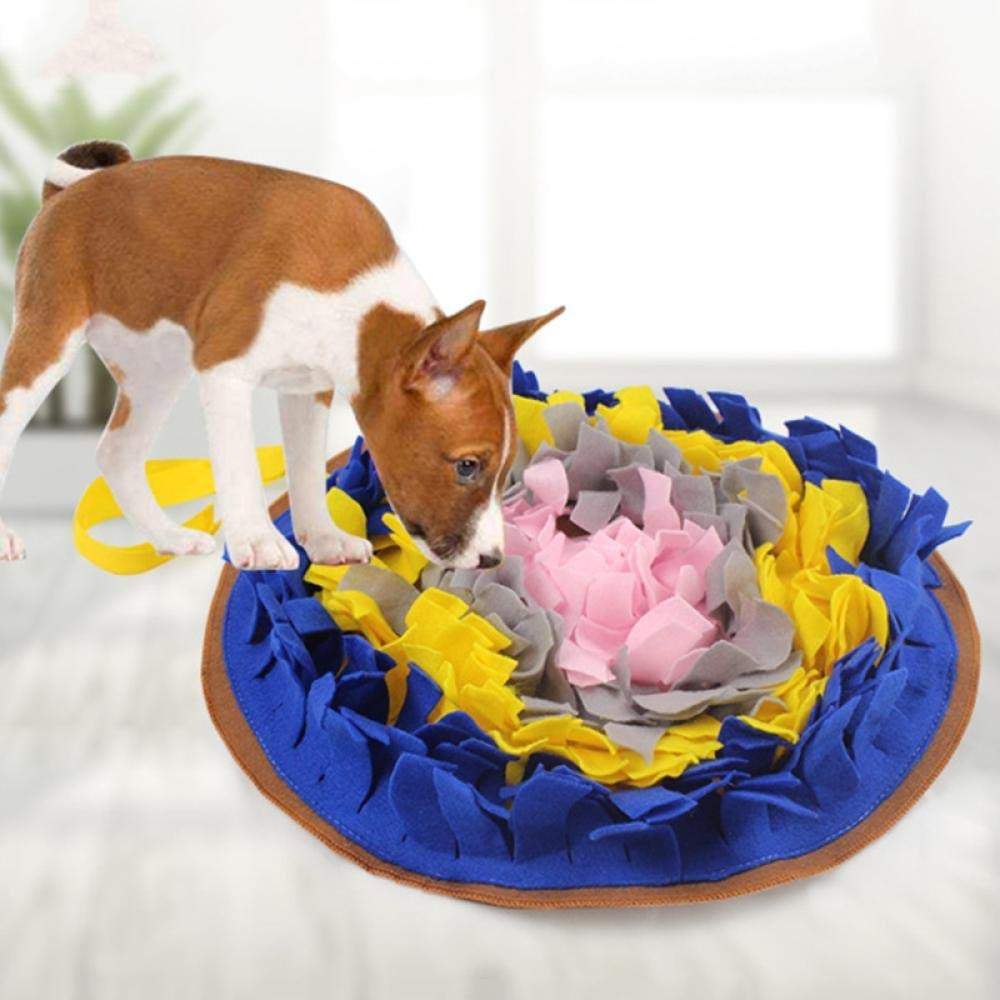 Trainingspads Für Hunde Waschbare Runde Haustier Schnupftabak Fütterungsmatte Hund Puzzle Spielzeug Nosework Decke Für Hunde Welpe Interaktives Trainingspad 2St
