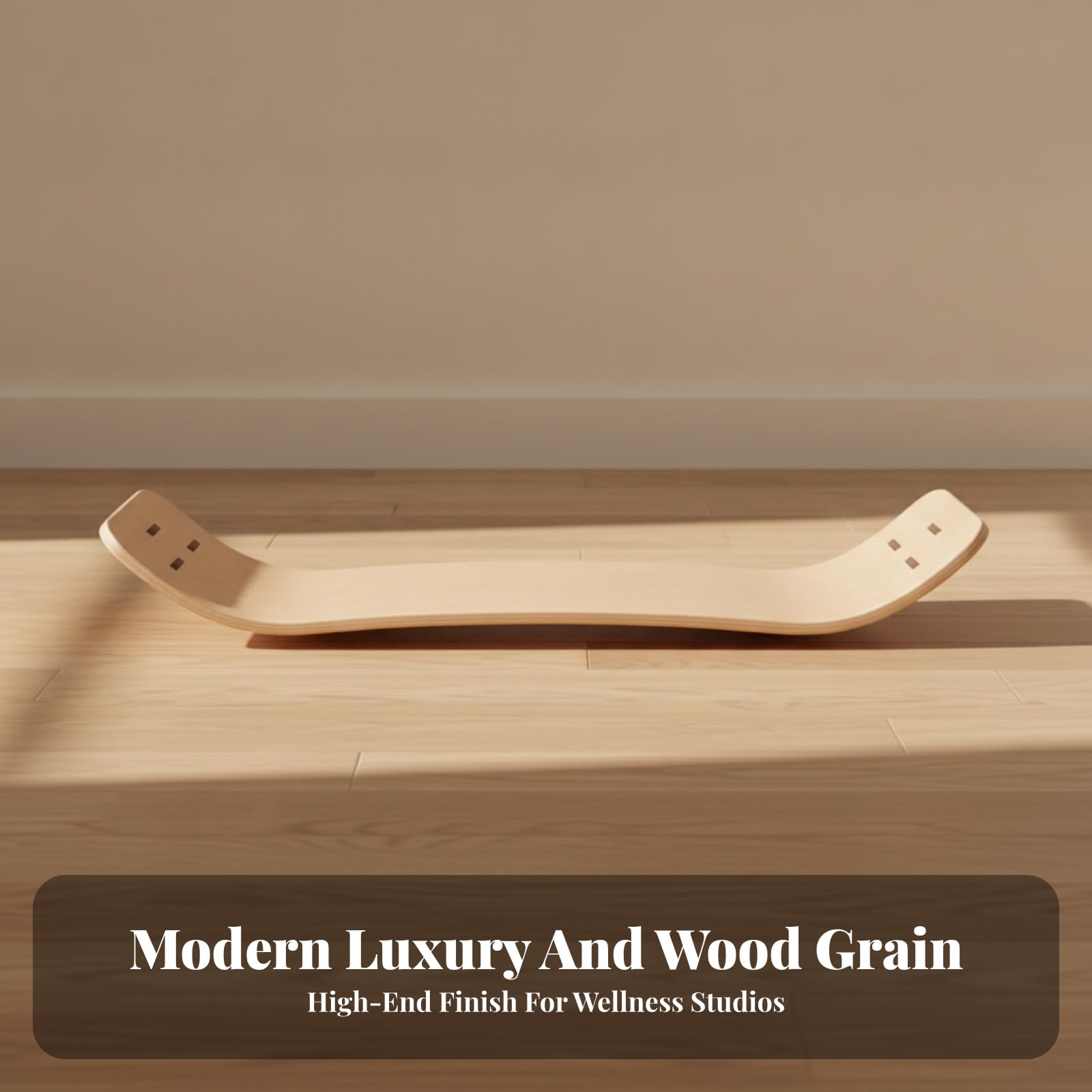 Balance Board in Legno Versatile | Design Curvo Ergonomico, Tavola di Equilibrio in Legno, per Allenamento Funzionale