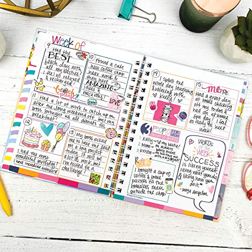 330 Planner Stickers - Grateful Heart Collection, Daily Thankfulness, Awesome Days For Gratitude Journals & Bullet Journaling, Happy Hearts, Travel, Beach, Good Times, Like A Boss, Sweet Life #TOP3