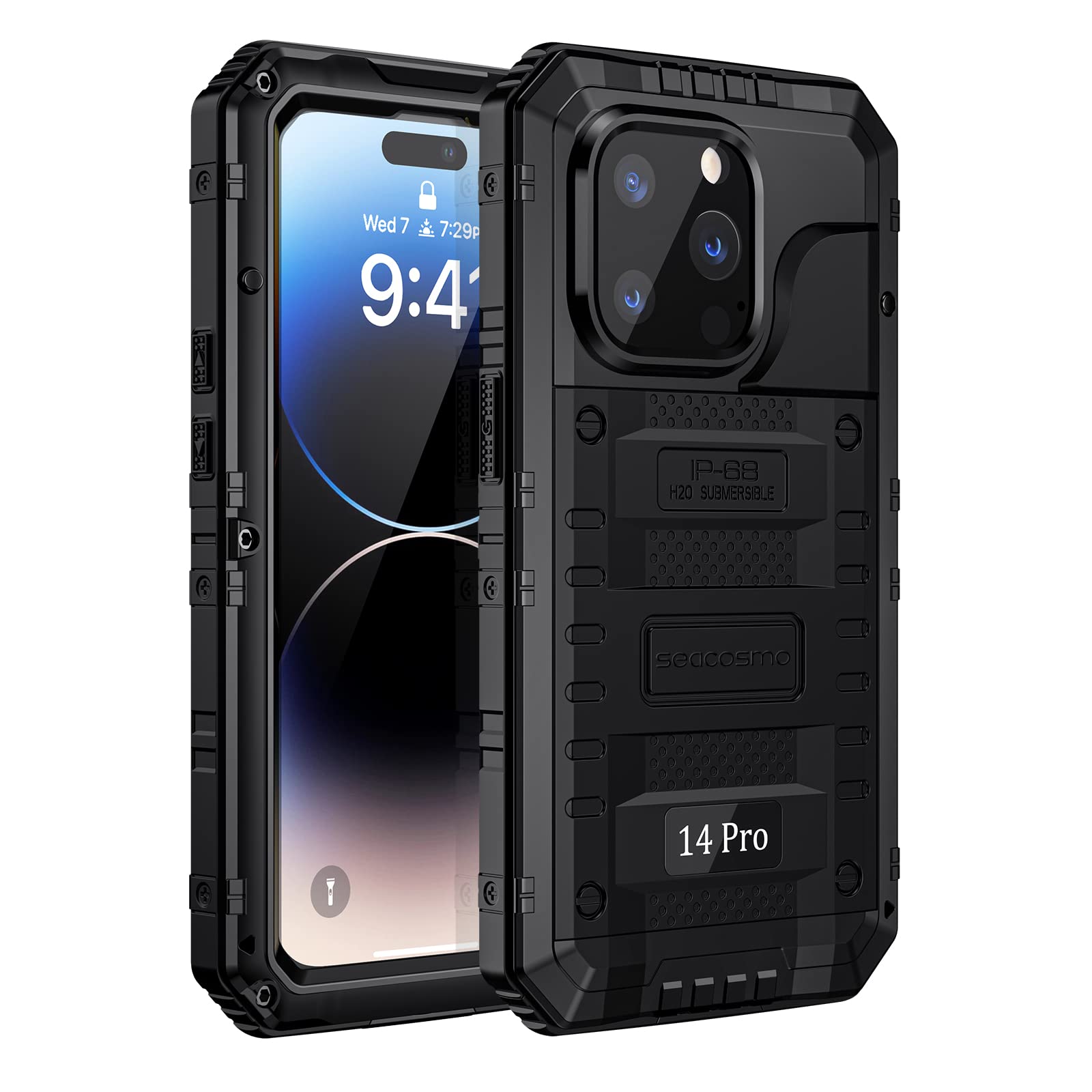 Coque iPhone 14 Pro avec protecteur écran indestructible et étanche - 7