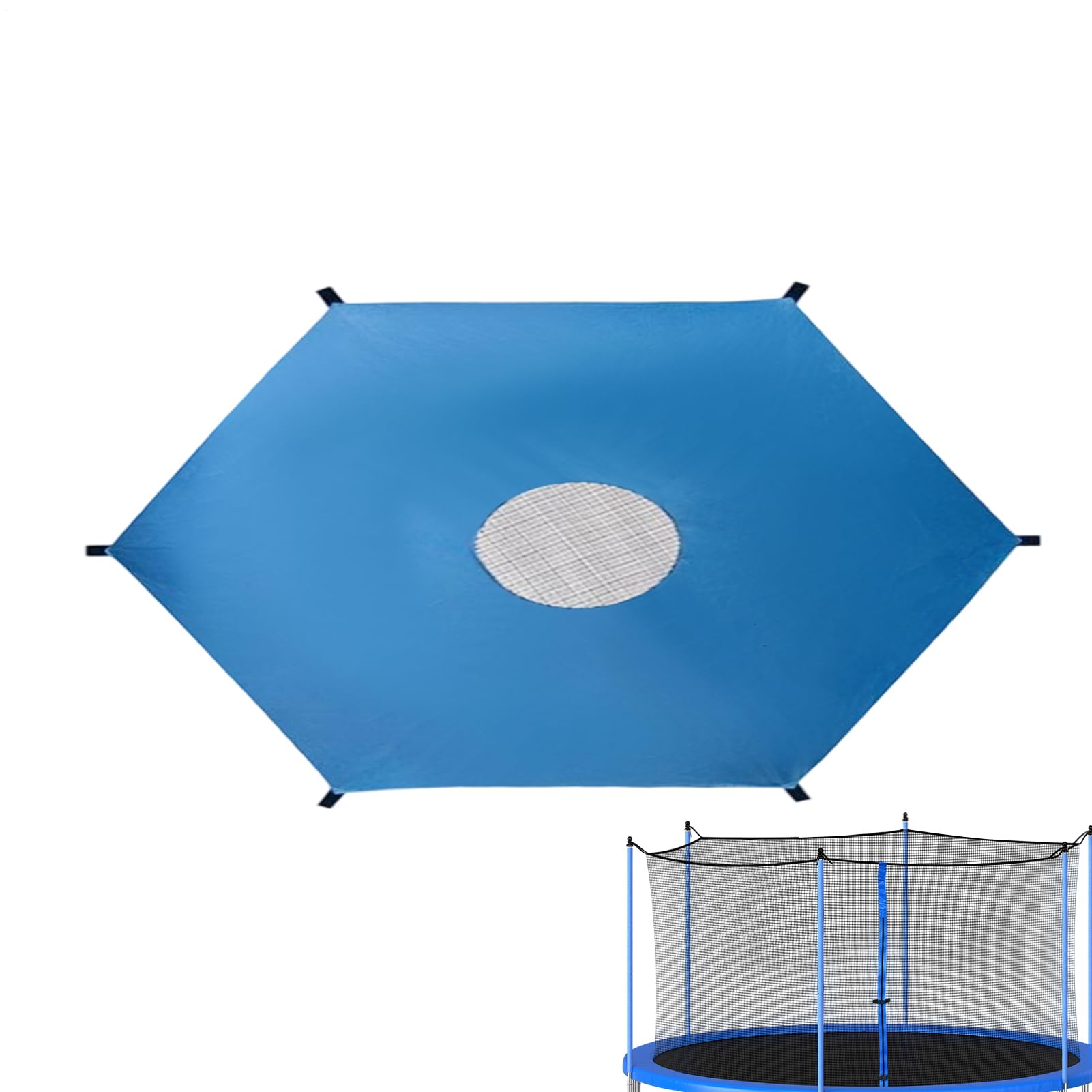 Pare-soleil pour trampoline idéal pour rafraîchir l'aire de jeux du jardin